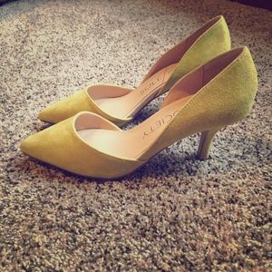 Sole society yellow heels